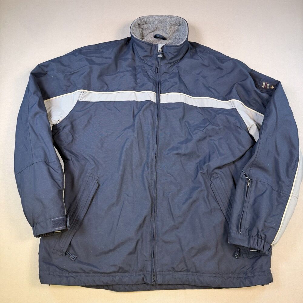 Vintage Abercrombie and Fitch Jacket XL 90s Heavy Warm Ski Winter Fleece Lined